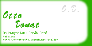 otto donat business card