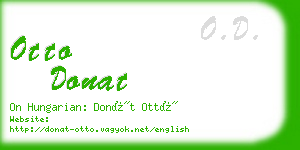 otto donat business card